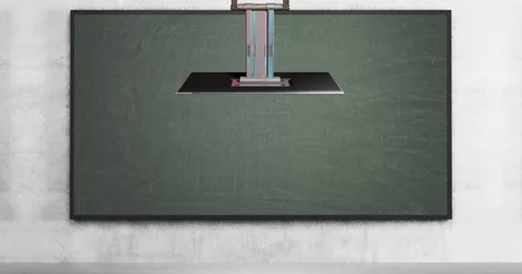 Blackboard Classroom Virtual Set Background for Green Screens Video stock 74566761