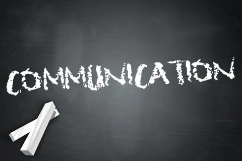 Blackboard communication Stock Illustration