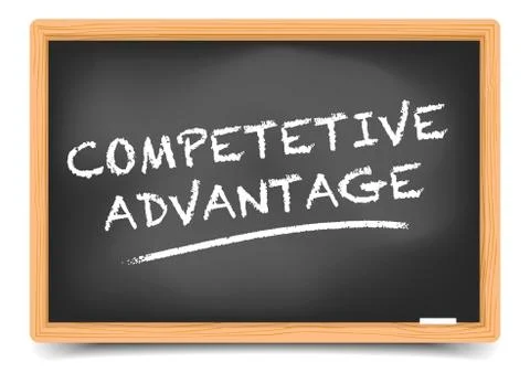 Blackboard Competitive Advantage Stock Illustration