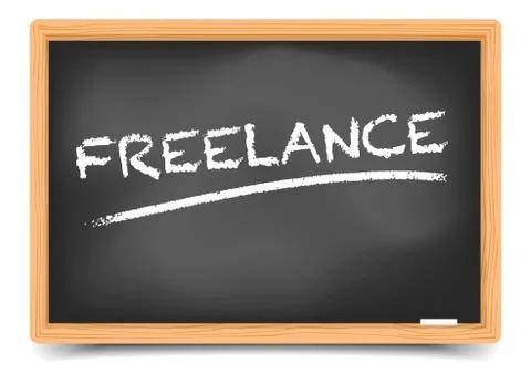 Blackboard Concept Freelance Stock Illustration