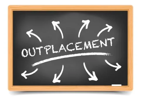 Blackboard Concept Outplacement Stock Illustration