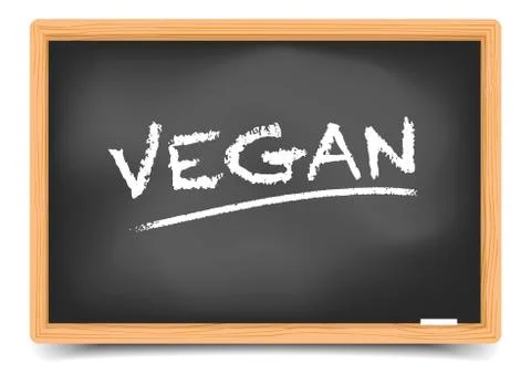 Blackboard Concept Vegan 스톡 일러스트