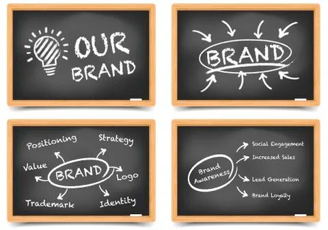 Blackboard Concepts Brand Stock Illustration