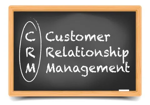 Blackboard crm 스톡 일러스트