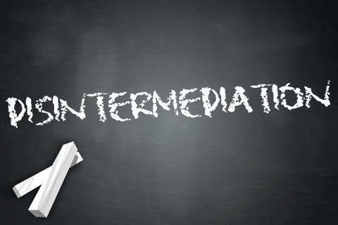 Blackboard disintermediation Ilustración de archivo