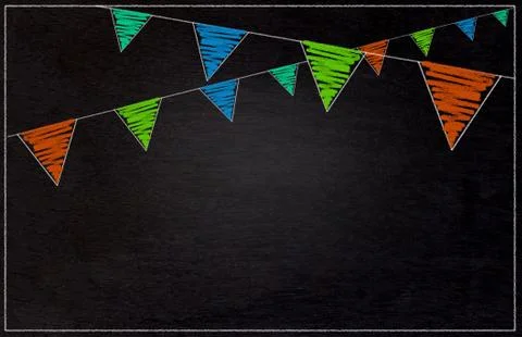 Blackboard Drawning Background Stock Photos