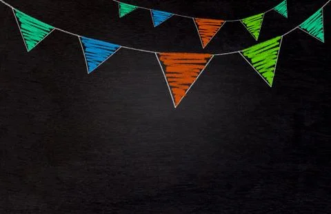 Blackboard Drawning Background Stock Photos