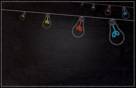 Blackboard Drawning Background Foto stock
