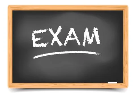 Blackboard exam Stock Illustration