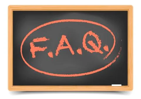 Blackboard faq Stock Illustration