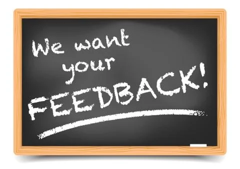 Blackboard feedback Stock Illustration