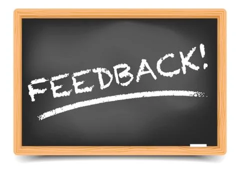 Blackboard feedback Stock Illustration