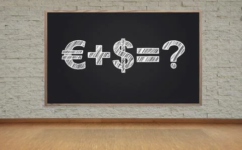 Blackboard with formula Stock Photos