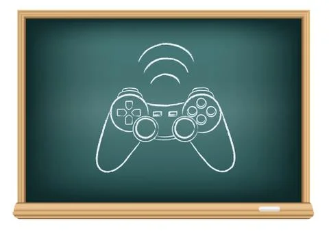 The blackboard gamepad Stock Illustration