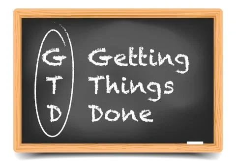 Blackboard gtd Stock Illustration