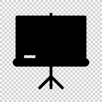 Blackboard icon. with a soild style. Vector Illustration. Stock Illustration