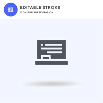 Blackboard icon vector, filled flat sign, solid pictogram isolated on white,  Stock Illustration