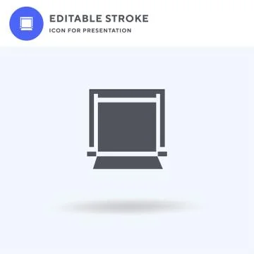 Blackboard icon vector, filled flat sign, solid pictogram isolated on white,  Illustrazione stock