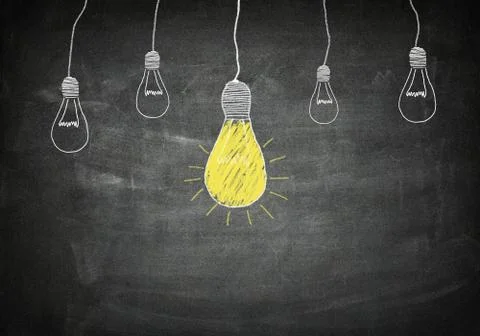 Blackboard idea concept Stock Illustration