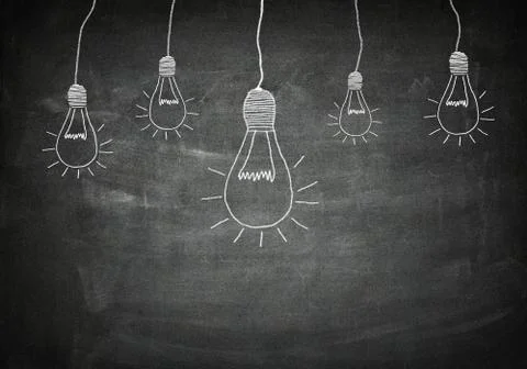 Blackboard idea concept Stock Illustration