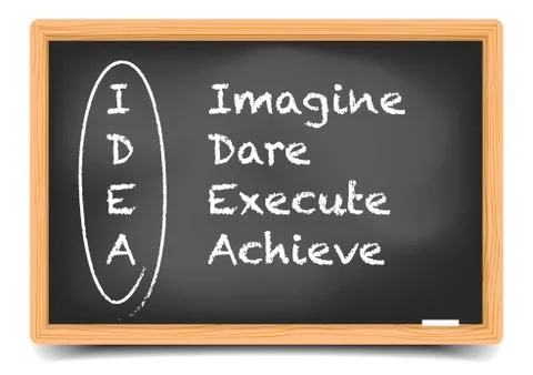 Blackboard IDEA Stock Illustration