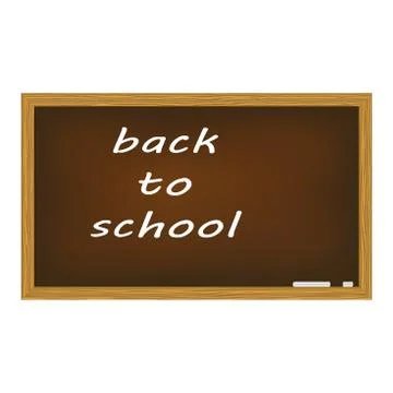 Blackboard isolated on white background vector illustration Stock Illustration