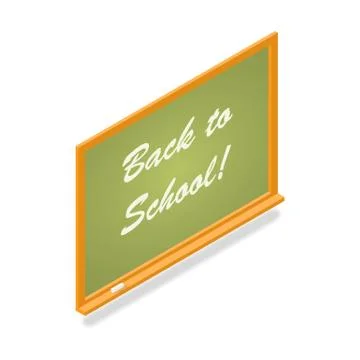 Blackboard isometric icon Stock Illustration