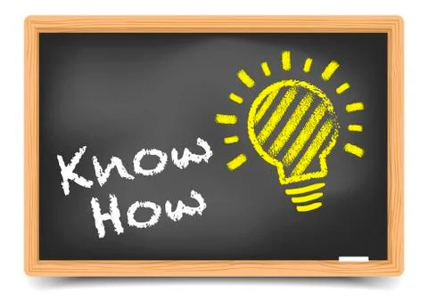 Blackboard knowhow Stock Illustration