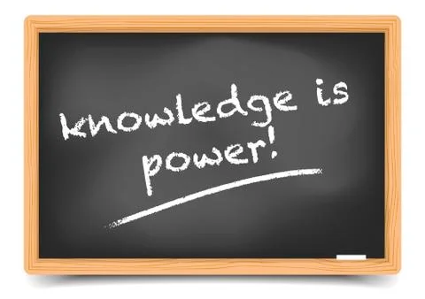 Blackboard knowledge Stock-Illustration