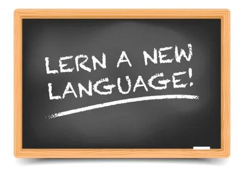 Blackboard Learn Language Stock Illustration