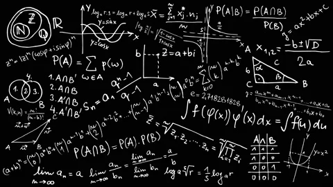 Blackboard with Mathematical Formula Stock-Footage 154900720