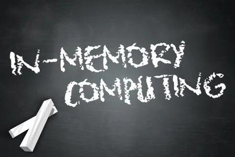 Blackboard in-memory computing Illustrazione stock