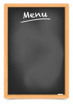 Blackboard menu Stock Illustration