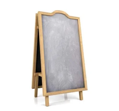 Blackboard menu isolated on white background Stock Illustration