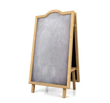 Blackboard menu isolated on white background Stock Illustration