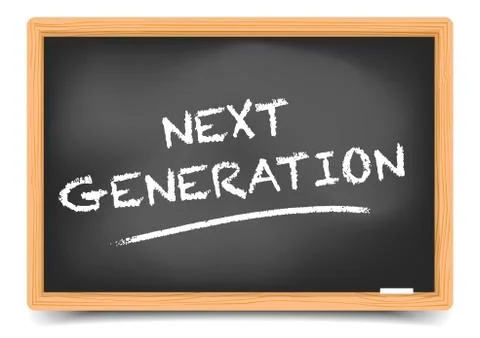 Blackboard Next Generation Stock Illustration