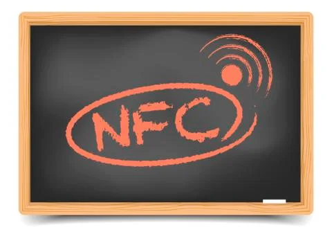 Blackboard nfc Stock Illustration