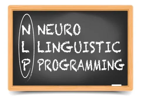 Blackboard NLP Term Stock Illustration