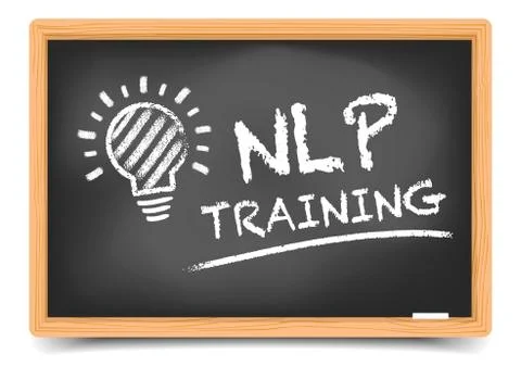 Blackboard NLP Training Stock Illustration