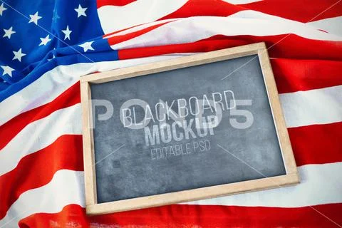 Blackboard Photo Mockup PSD Template