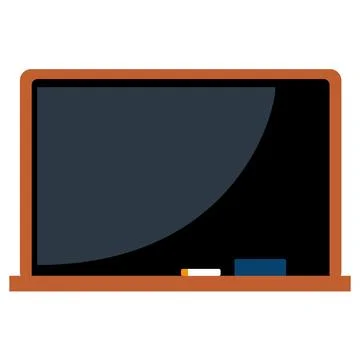 Blackboard Placed in a Classroom for Teaching and Learning Activities Durin.. Stock Illustration