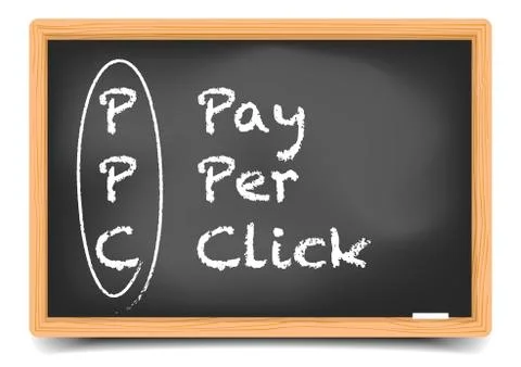 Blackboard PPC Illustrazione stock