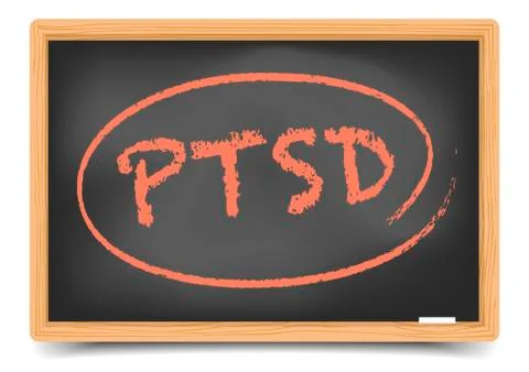 Blackboard ptsd Stock Illustration