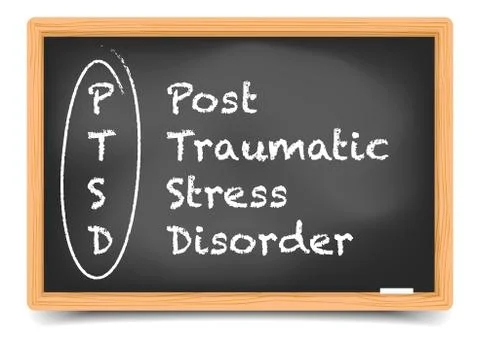Blackboard ptsd Stock Illustration