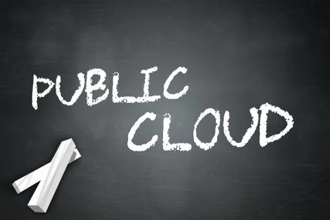 Blackboard Public Cloud Illustrazione stock