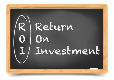 Blackboard roi Stock Illustration