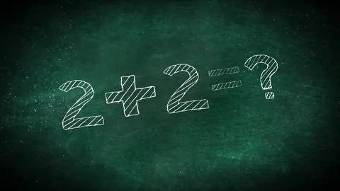 A blackboard at school and mathematics Vídeo Stock 295581617