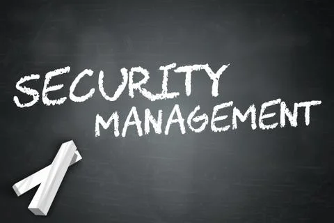 Blackboard Security Management Stock Illustration