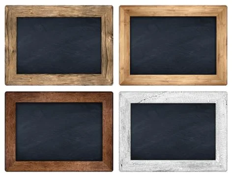 Blackboard set Stock Photos