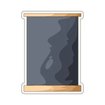 Blackboard sticker illustration Stock Illustration